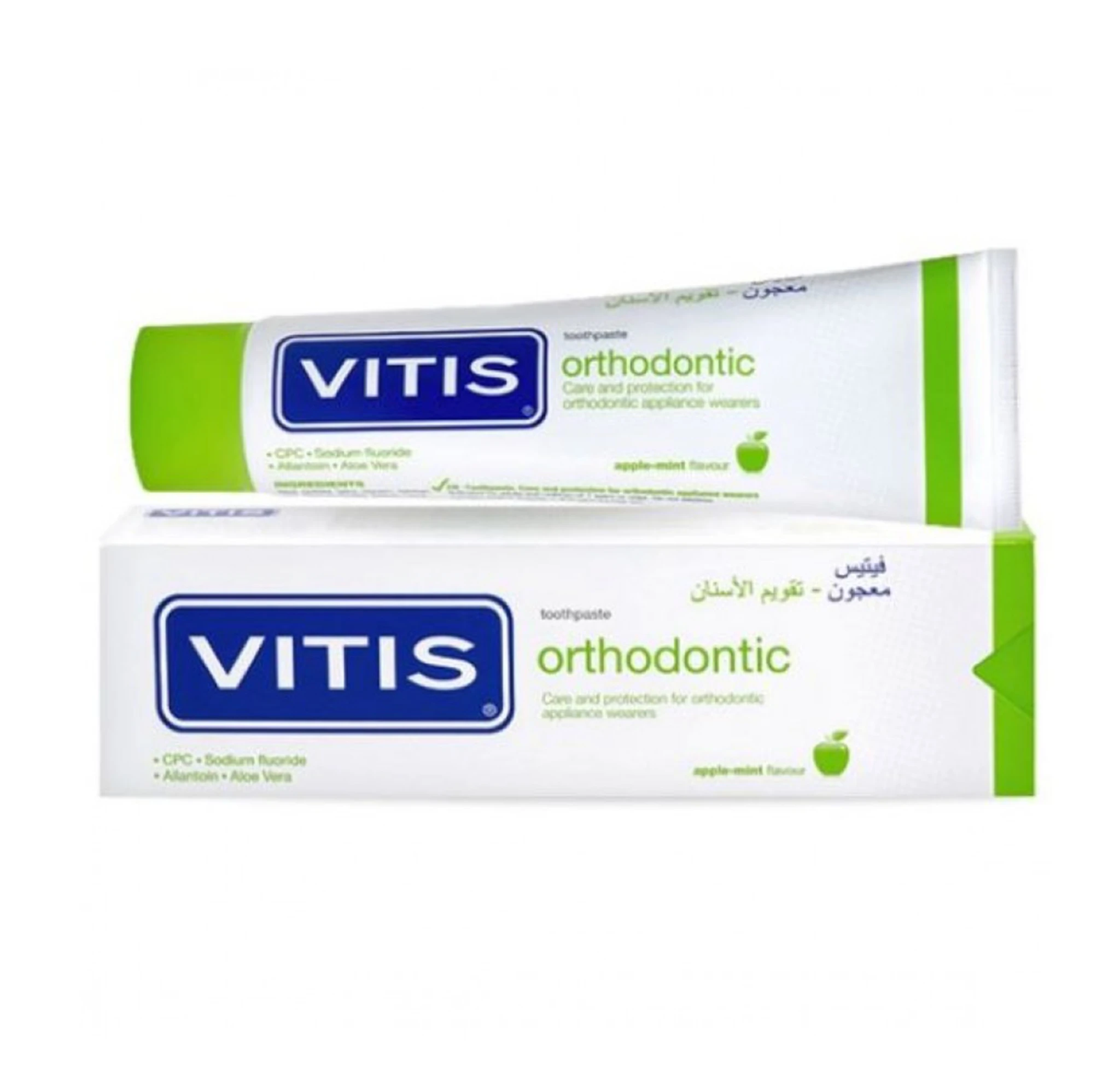 Зубна паста VITIS Orthodontic смак яблука, 100мл (0001)