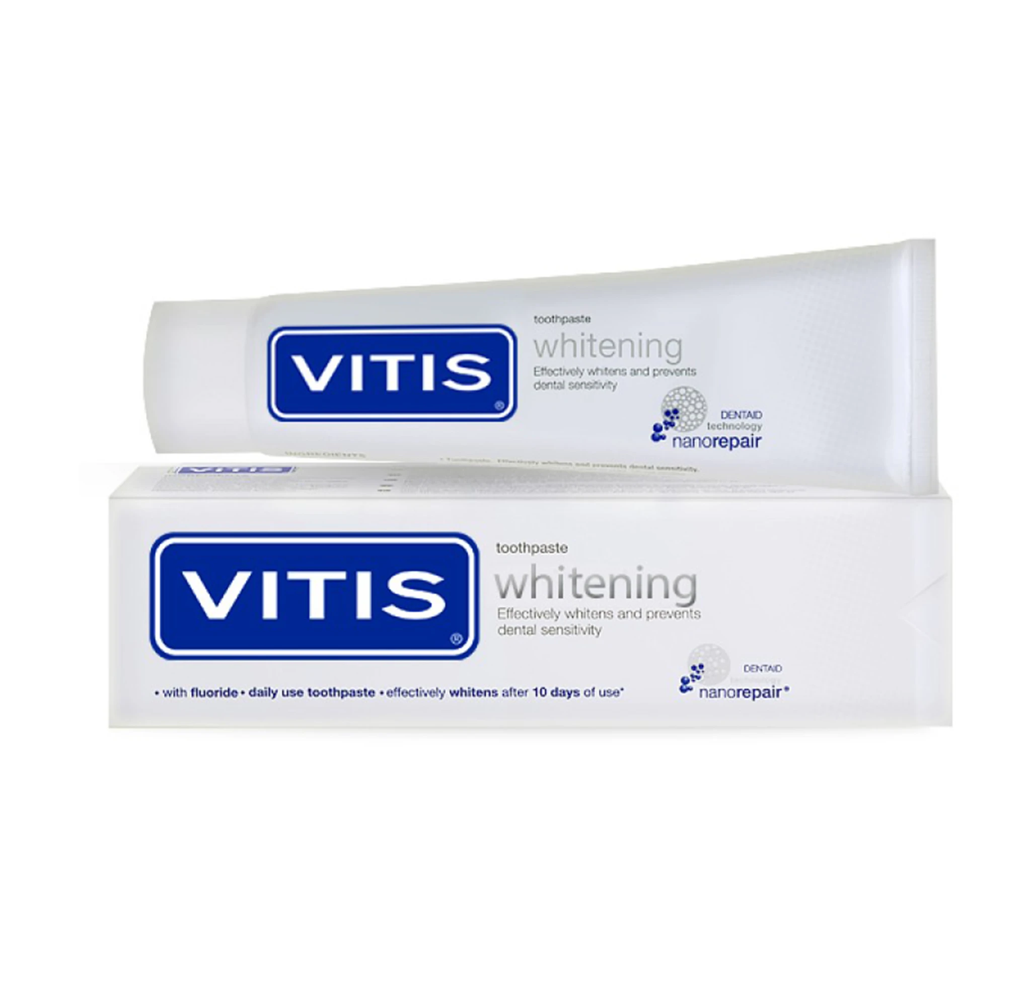 Зубна паста відбілююча VITIS Whitening з ментоловим смаком, 100мл (0003)