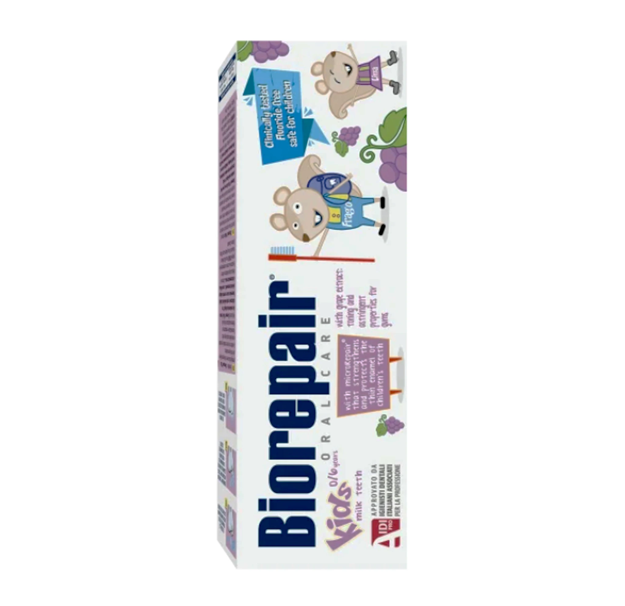 Дитяча зубна паста 0-6 років BioRepair Kids Grape зі смаком винограду, 50мл
