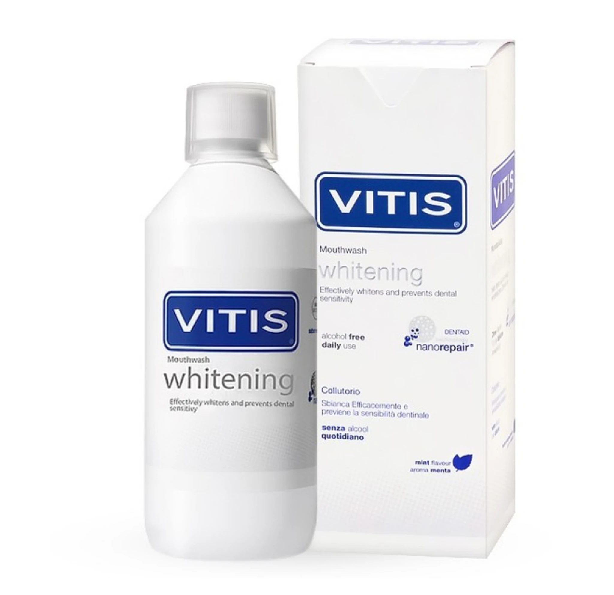 Ополіскувач ротової порожнини VITIS Whitening відбілюючий, 500мл (0031)