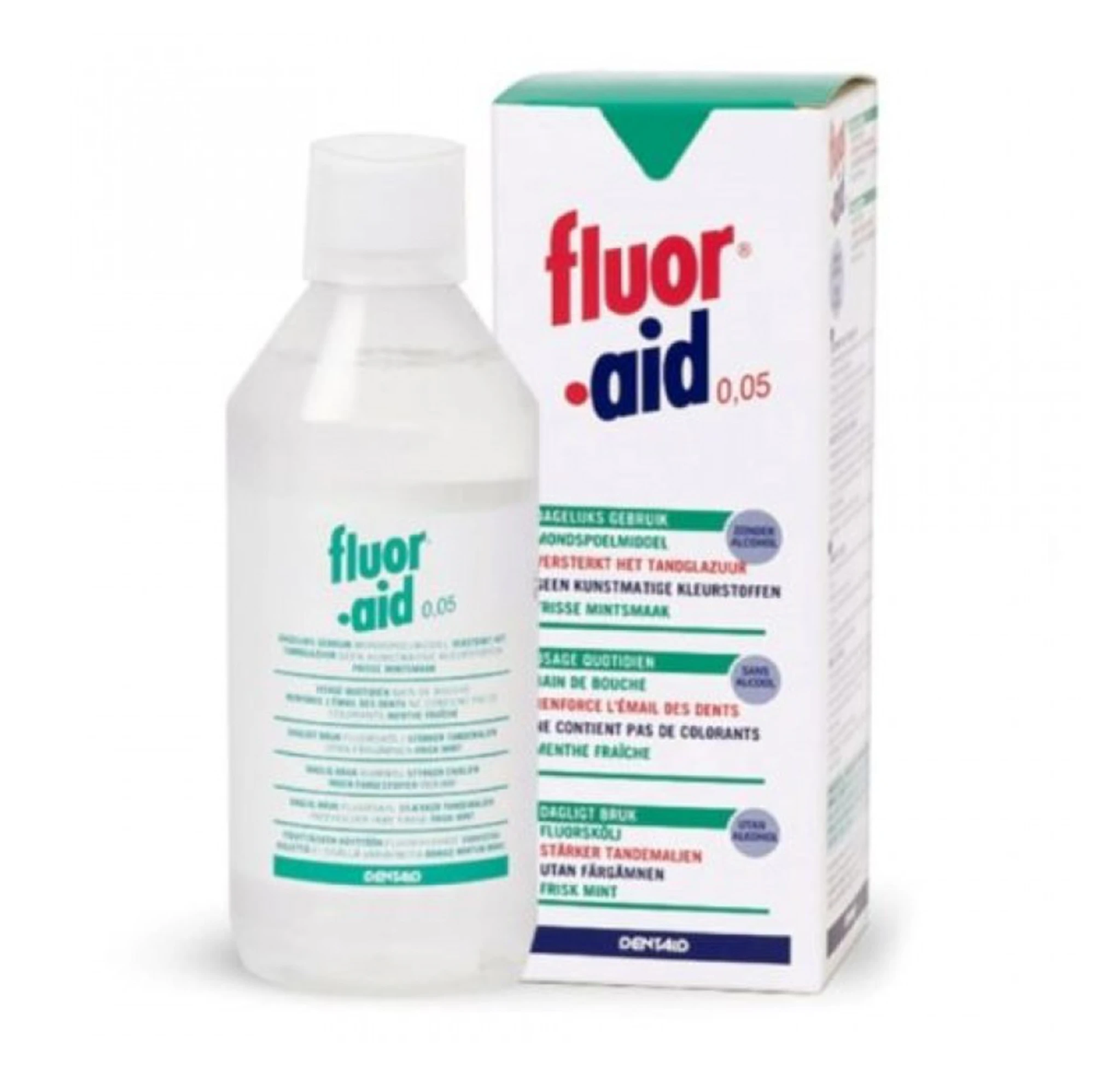 Ополіскувач ротової порожнини FLUOR-AID 0.05% з ксилітолом , 500 мл (0032)