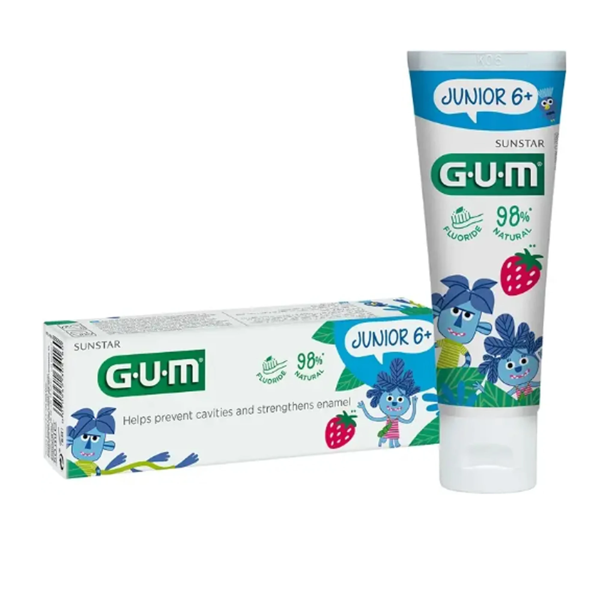 Дитяча зубна паста 6+ GUM junior паста 50 мл