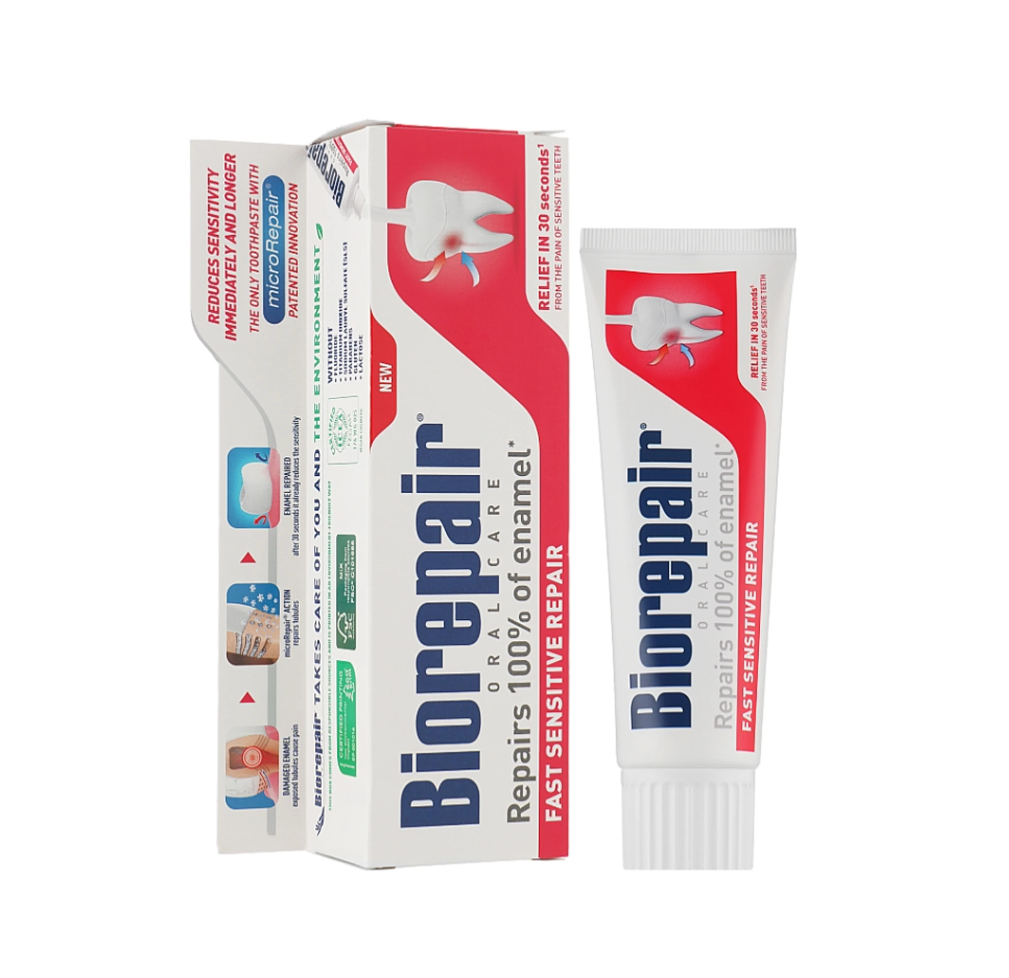 Зубна паста доросла Biorepair "Швидке позбавлення чутливості" (00088)