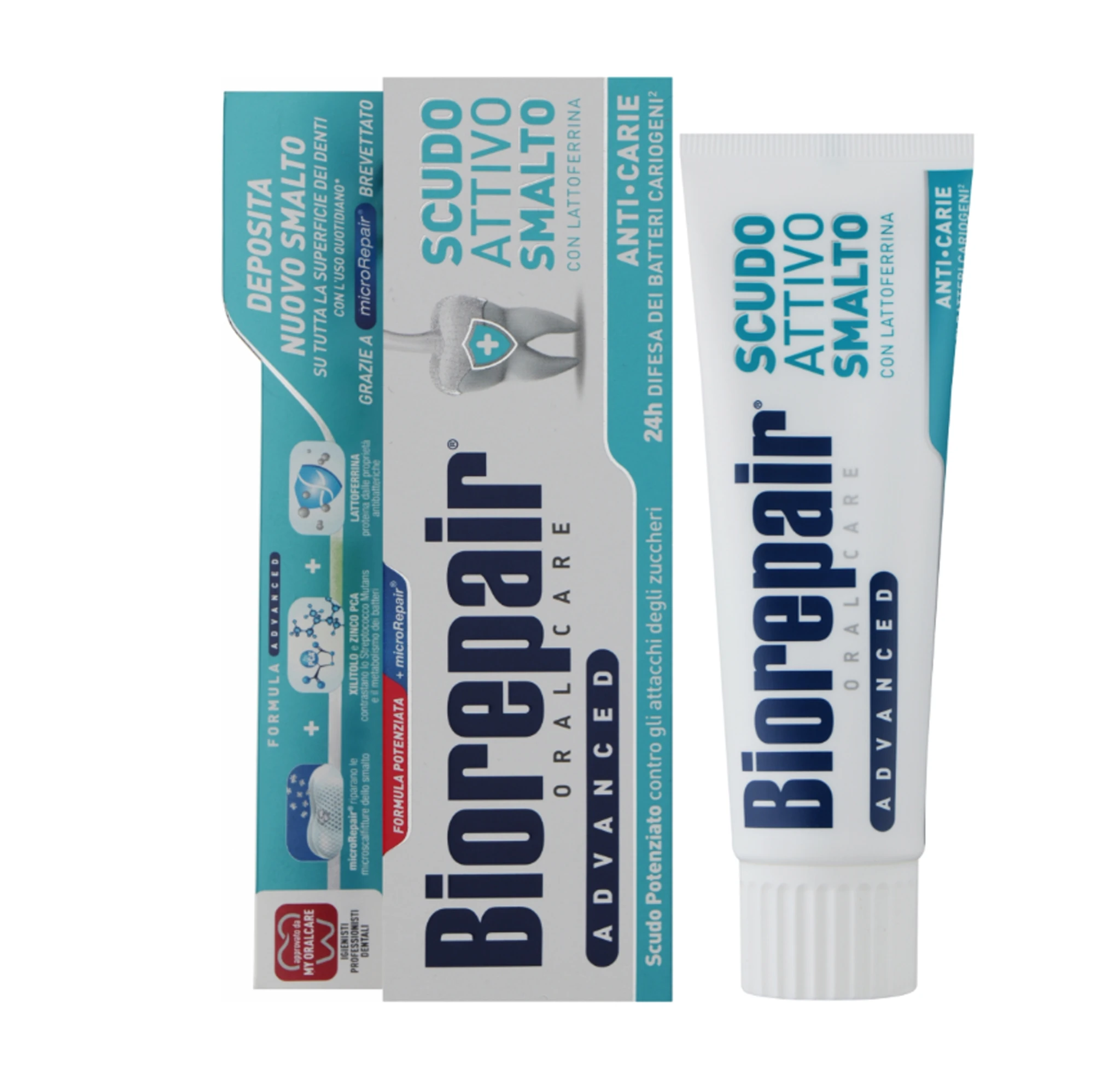 Зубна паста BioRepair Advanced Scudo Attivo Anti-carie PRO Досконалий захист