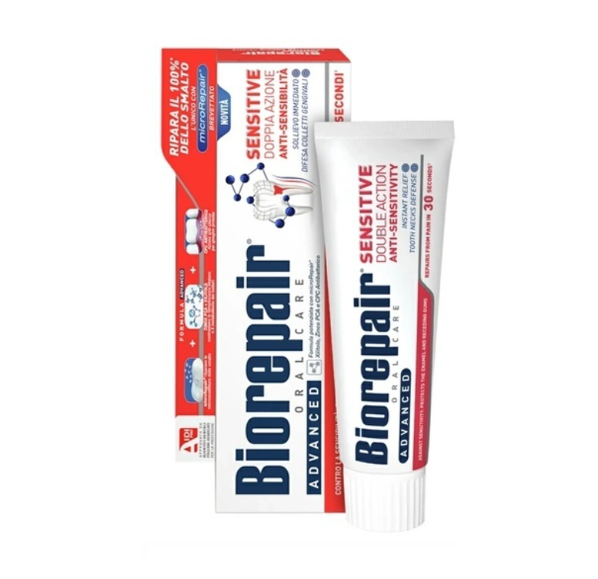 Зубна паста Biorepair Oral Care Advanced Sensitive Позбавлення чутливості Подвійна дія